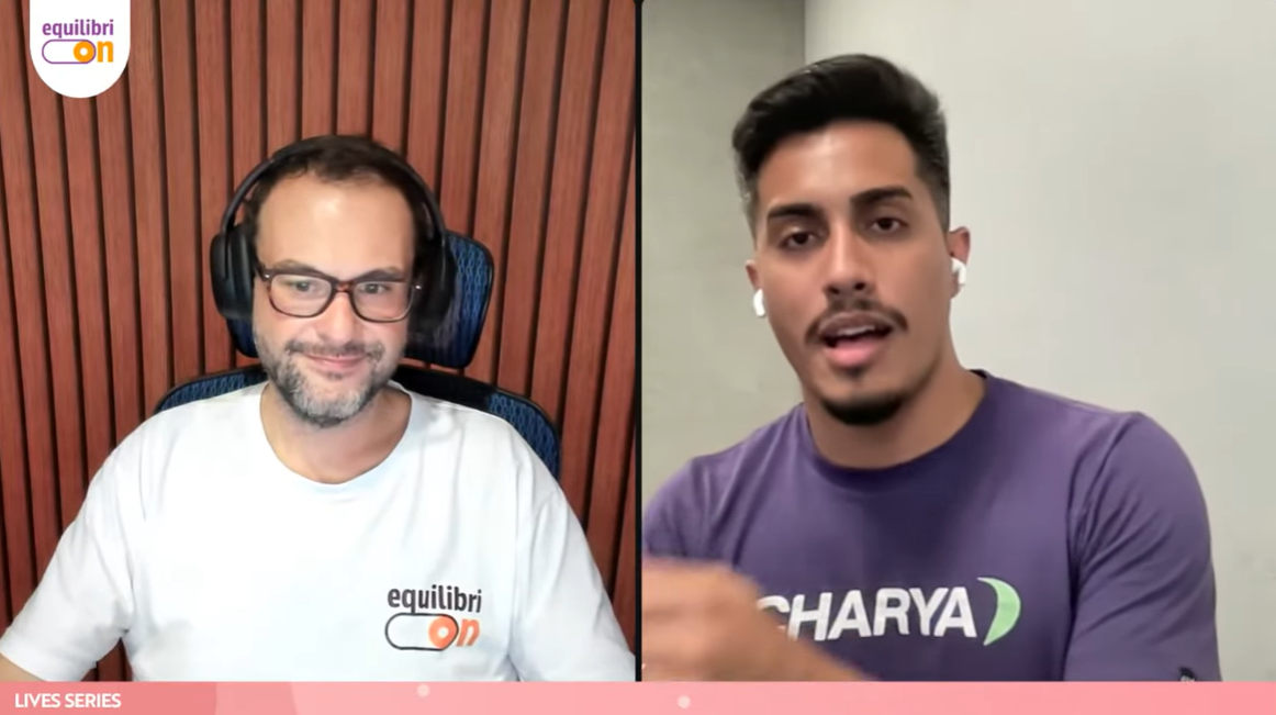 Futuro do Trabalho Saudável: Equilibrando Tecnologia e Bem-Estar. EquilibriON recebe Gustavo Tiago para um bate-papo sobre tecnologia e saúde.